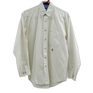 Tommy Hilfiger Boys White Shirt Size S/P 100% Cotton Button Down Long Sleeve